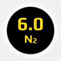 Азот (N2) 6.0 (99,9999%) в баллоне 40л 150бар, соединение  G3/4 (DIN 9)