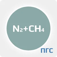 ПГС ГСО 1 разряд азот (N2) 18% метан (СН4) 82% (об.доля, %) в стальном баллоне 40 л. вентиль латунь