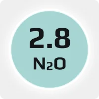 Закись азота (N2О) пищевая 2.8 (99,8%) в баллоне 5л, наполнение 3,1 кг., соединение G3-4 (DIN 9)
