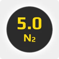 Азот (N2) ОСЧ 5.0 (99,999%) в баллоне 50л 300бар, соединение  G3-4 (DIN 9)