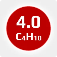 Изобутан (i-C4H10)  4.0 (99,99%) в баллоне 12л (6кг) соединение W21,8х1/14'' LH (DIN1) (с баллоном)