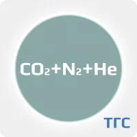 Лазерная газовая смесь: Диоксид углерода (CO2) 12 % + Азот (N2) 12%+ Гелий (He) ост.  в баллоне 50 л. P=150 атм.