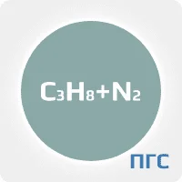 ПГС ГСО 1 разряд пропан (C3H8) 0,08% в азоте (N2) в стальном баллоне 4-5 л. вентиль латунь