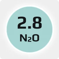Закись азота (N20) пищевая 2.8 (99,8%) в баллоне 40л, наполнение 24 кг., соединение G3/4 (DIN 9)