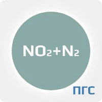 ПГС ГСО 2 разряд диоксид азота (NO2) 3.2 ppm в азоте (N2) в алюминиевом баллоне 10 л. вентиль нержавеющий