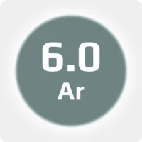 Аргон (Ar) 6.0 (99,9999%) в баллоне 10л 150 бар, соединение  G 3-4 (DIN 9)