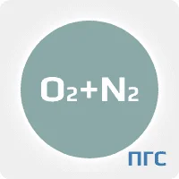 ПГС ГСО 1 разряд кислород О2 (9,5%) в азоте N2 в стальном баллоне 4-5 л. вентиль латунь