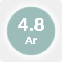 Аргон (Ar) 4.8 (99,998%) в баллоне 4-5л 150 бар, соединение  G 3-4 (DIN 9)